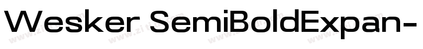 Wesker SemiBoldExpan字体转换